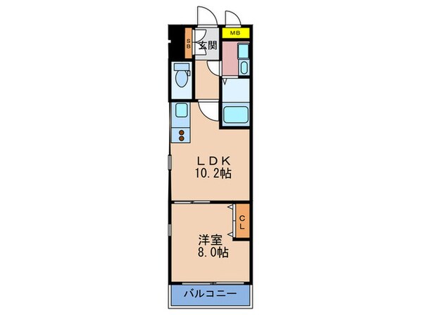 アルビオン西梅田の物件間取画像